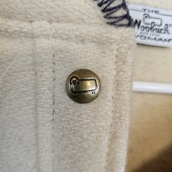 Woolrich 80s Vintage Striped Wool Lab Pullover Cream Ivory Sweater - Picture 7 of 7